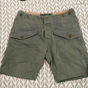 Army green shorts